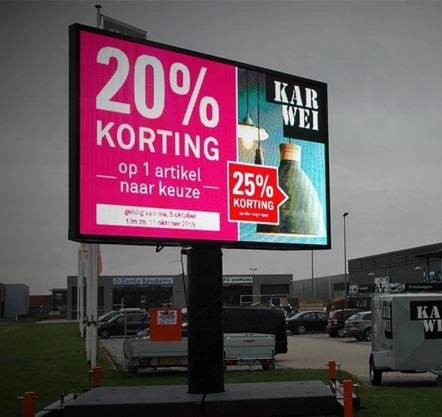 Nationstar Chip IP65 P8 Outdoor Led Display Advertising Board Clear Image