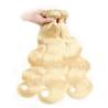 Buy cheap 7A Body Wave Blonde Brazilian Curly Hair 613 Colored Hair Extensions No Chemical from wholesalers