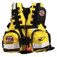 Buy cheap Multipurpose Rescue Life Jacket 150N Buoyancy Yellow Color Durable product