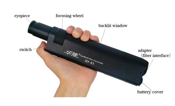 Buy cheap 400 times black handheld fiber optic microscope from wholesalers