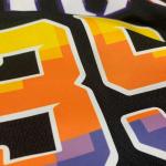 Orange Black NBA Team Jerseys 35 Fabric Basketball Jersey