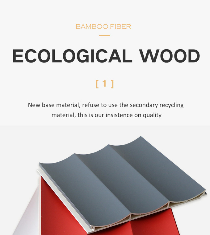 Antibacterial WPC Wood Panel Wood Plastic Composite Cladding Wall Panel