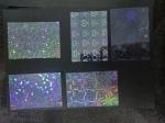 Shinning Card Material Hologram Film 0.06mm PVC Coated Overlay For Special
