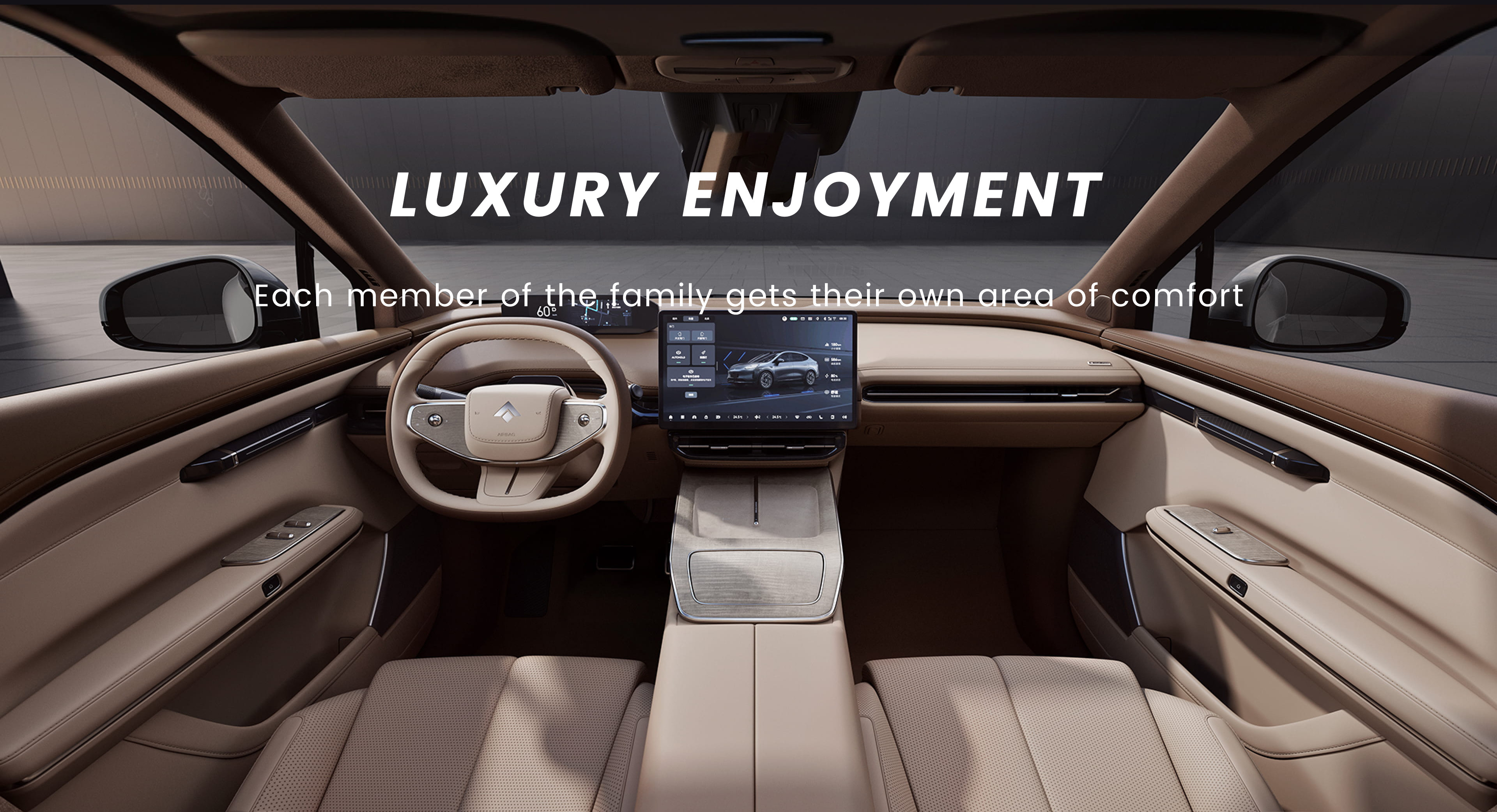 Hyper HT China Luxury Pure Electric SUV Battery Life 550km-770km Rear Gull Wing Doors