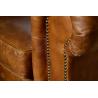 Buy cheap Tan Brown 2 Seater Leather Sofa Full Vintage Top Grain Leather Hand Work Craft from wholesalers