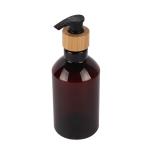 200ml 300ml 500ml Amber PET Plastic Bottles Bathroom Shampoo And Conditioner