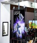 55'' OLED Screen Indoor Digital Signage , Super Slim Floor Standing Kiosk