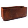 Buy cheap Corten Steel Flower Pot Large Vertical Corten Steel round planter from wholesalers