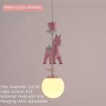 Children bedroom chandeliers modern ins merry-go-round boy girl room chandelier