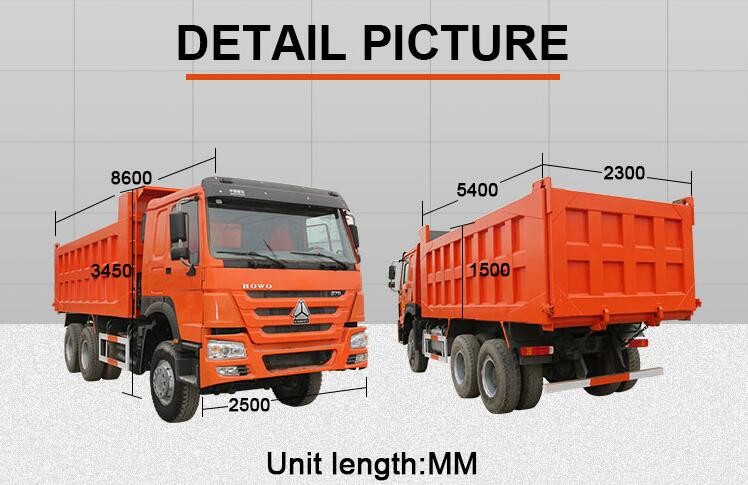 336HP 371HP Used Sinotruk Howo Dump Truck 6x4