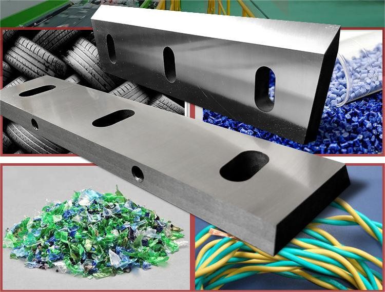 Alloy Tool Steel D2 Granulator Screens Plastic Shredder Blades 568 X 100 X 22mm