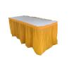 Buy cheap Burgundy Polyester Banquet Table Skirts For Commercial Events Decorations from wholesalers