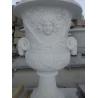 Buy cheap White Marble Flowerpot for building from wholesalers