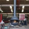 Buy cheap 900mm Luxury Morden Black Rotating Spherical Suspended Wood Burning Fireplace from wholesalers