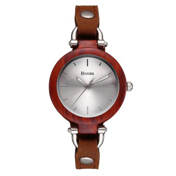 Buy cheap Luxury Maple Modern Wood Watches Genuine Leather Strap Quartz from wholesalers