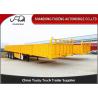 Buy cheap 1.5mm Steel Plate Livestock Semi Trailers / 40 Tons Stake Bed Trailer from wholesalers
