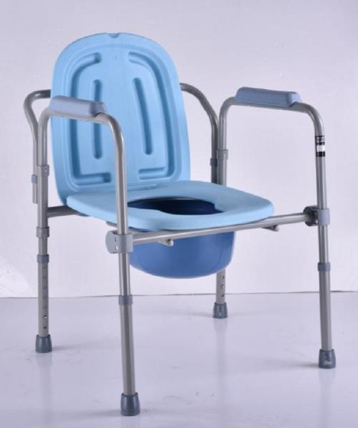 Buy cheap Folding Design Potty Chair Commodes Gray Color Material Copper Pipe Frame from wholesalers