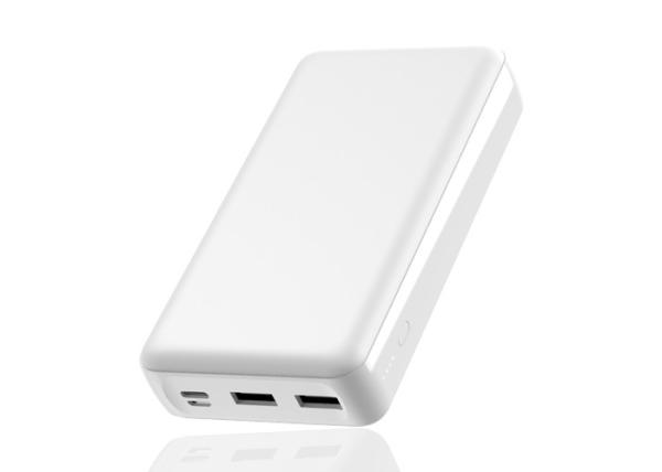 Buy cheap 18W High Capacity Portable Chargers Quick Charge 3.0 External Battery Pack 20000mAh, White from wholesalers