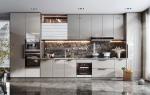 Durable HPL Kitchen Cabinet For Residential House Kitchen Furniture