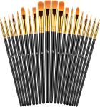 Acrylic Oil Watercolor Paint Brushes Set UV Resistant For Body Face Rock Canvas