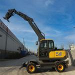 ZHONGMEI Excavation Machinery Boom Length 3560mm Engineering Wheel Excavator