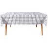 Buy cheap Plastic Catering Plaid Black And White Disposable Table Cloths from wholesalers