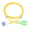 Buy cheap LSZH Simplex Fiber Optic Patch Cord Singlemode Fiber Jumper Cables from wholesalers