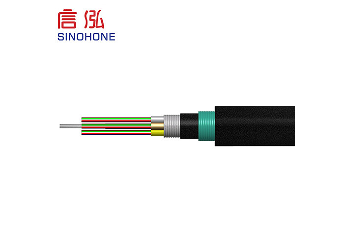 53 Direct Burial Armored Fiber Optic Cable Single Mode Moisture Proof
