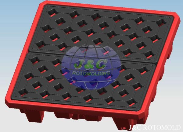 Professional Plastic Rotational Moulding For LLDPE Drum Pallets / Containment