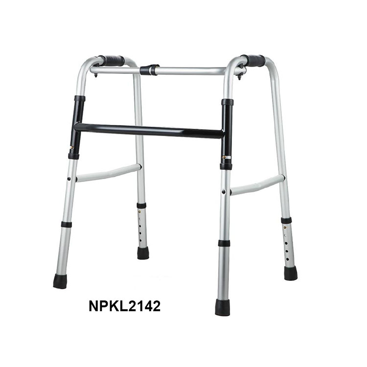 Adult and Youth Single Button Aluminum Folding Walker