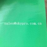 Recycled Anti-static Friendly PVC Coated Fabric Green Smooth Surface PVC Truck