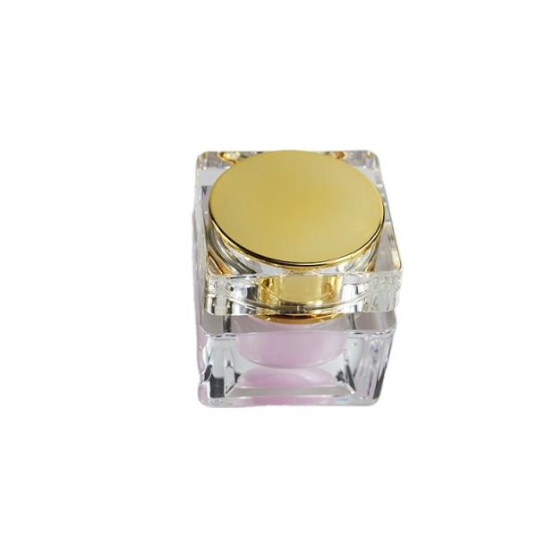 Buy cheap 30g Square Container Pink Acrylic Cream Jar Plastic Jar for Luxury Skin Care Products from wholesalers