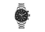 Gold And Silver Men Stainless Steel Quartz Watch 100 Meter Water Resistant
