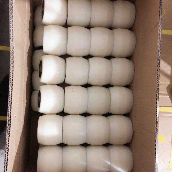 80x60mm White Plastic Pallet Truck Back Wheels Solid Bearing Wheels For Hand