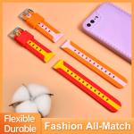 Double Color Customize Silicone Rubber Watch Strap Bands 20mm Fashion