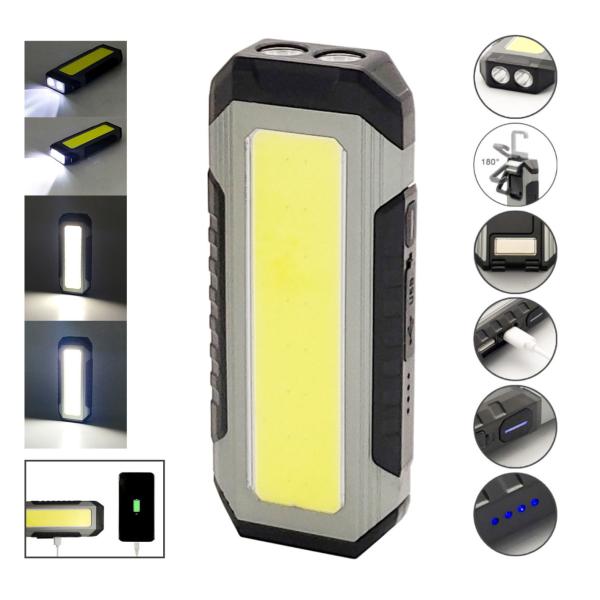 Quality Super Bright Rechargeable LED Work Light 6.5x6.8x2.5cm for sale