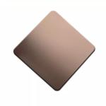 Mirror Polished Bead Blasted Stainless Steel Sheet Rose Gold Fireproof