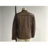 Buy cheap Tan Color Mens PU Jacket / Biker Coat With Metal Zip Through XS-XXL TW76239 from wholesalers