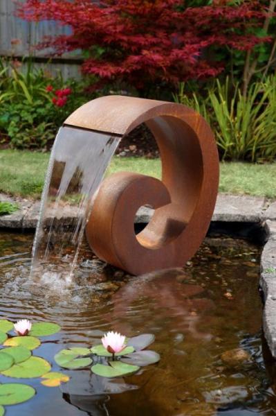 Buy cheap Outdoor Metal Water Feature Corten Steel Water Fountain Garden Ornament from wholesalers