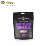 Food Grade Stand Up Pouches Matte Black Coffee Bags With Bottom Sealing 7mm
