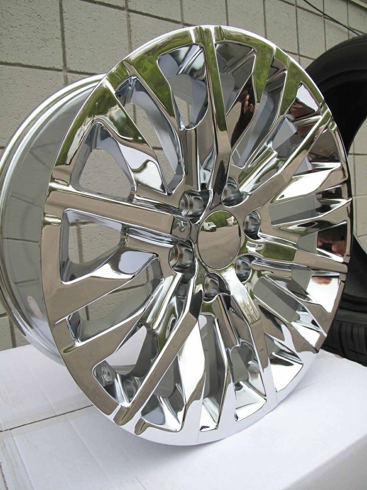 24" Chevrolet Replica Wheels Denali 24x10 6x5.5" +31mm Gloss Black Wheel Rim