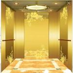 Thickened Gold Elevator Stainless Steel Sheet Door Fireproof Durable