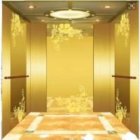 Buy cheap Thickened Gold Elevator Stainless Steel Sheet Door Fireproof Durable product