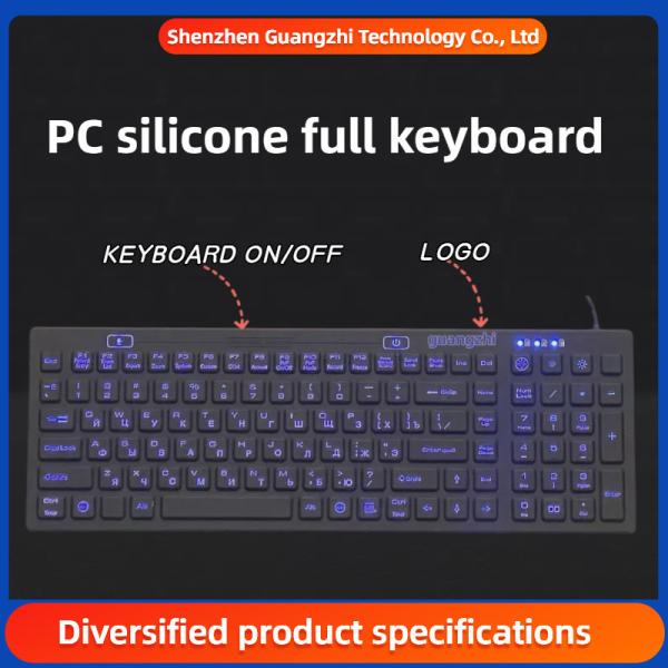 Buy cheap Backlight waterproof PC silicone full keyboard | medical equipment specific pinpad|rubber keypad|high temperature silicone rubber|custom rubber keypad from wholesalers