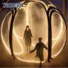 Buy cheap Decorative Lighting Show Stainless Steel Outdoor Sculpture Hollow Pattern Ball from wholesalers