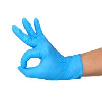 Buy cheap 24cm AQL4.0 Rubber Disposable Latex Exam Gloves Enhanced Strength product