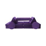 10pcs Velvet Fabric Kids Play Sofa Toddlers Couch For Playhouse