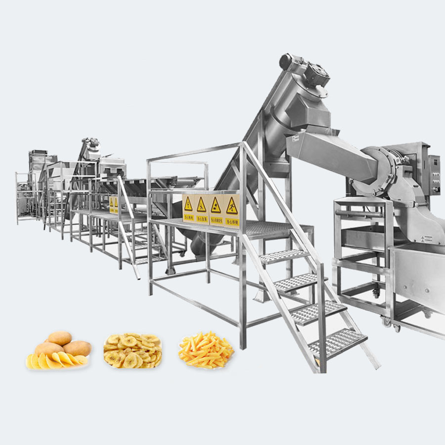 Electric Electromagnetism Gas Heating Complete Food Industry Chips Making Machine