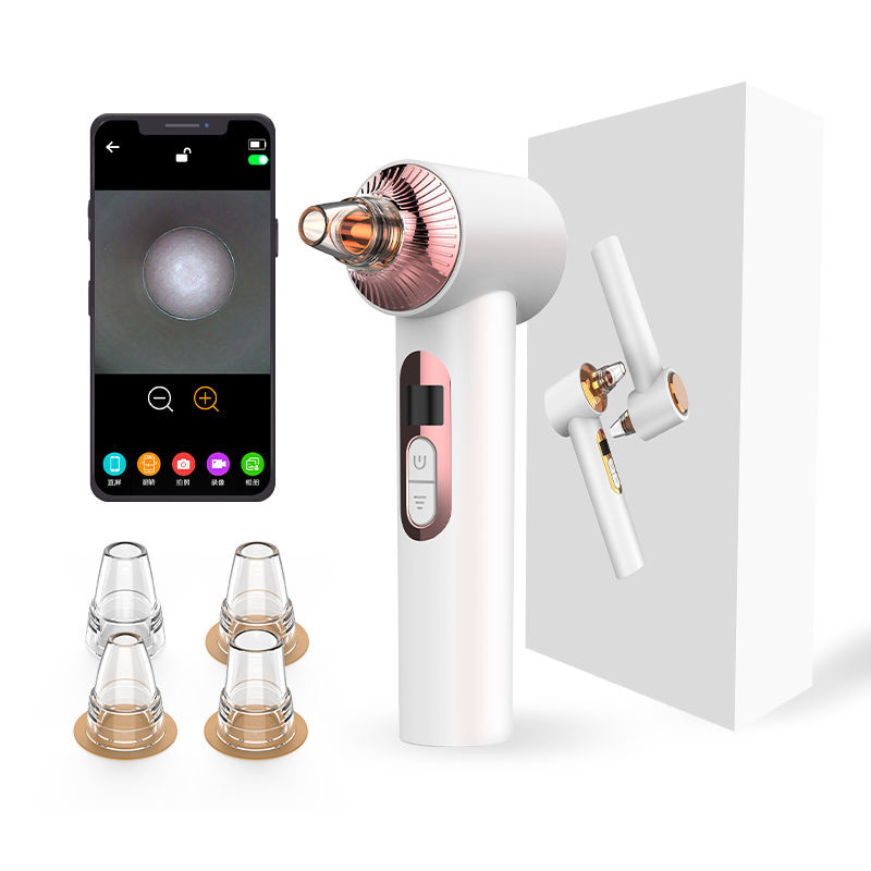 Dropshipping SUB Rechargeable Electric Blackhead Remover Vacuum Low Moq With 6 Different Heads