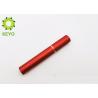 Buy cheap Cylinder Shape Empty Eyeliner Container Red Color Aluminum Material Made from wholesalers